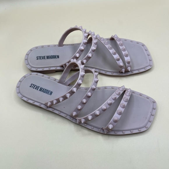 Steve Madden Shoes - Steven Madden Skyler-J Studded Jelly Slide Sandals Size 7